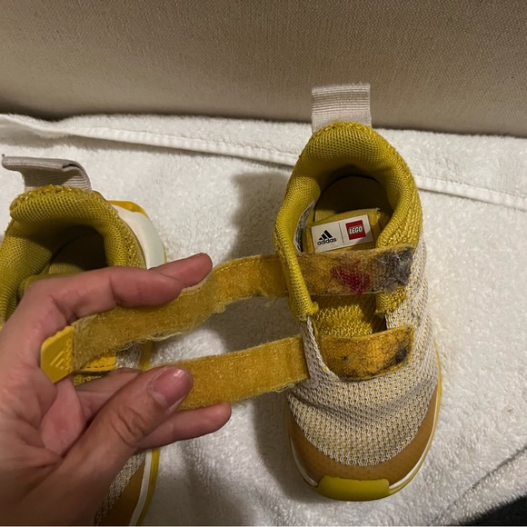 adidas x LEGO Sport Pro EL K Yellow Red Kids Preschool Running Shoes GZ2414 - Picture 7 of 16